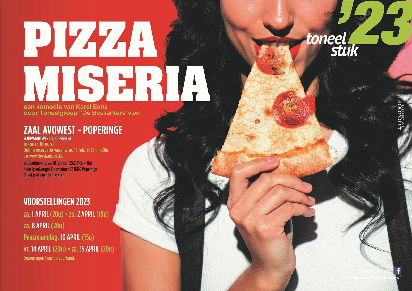 Affiche Pizza Miseria