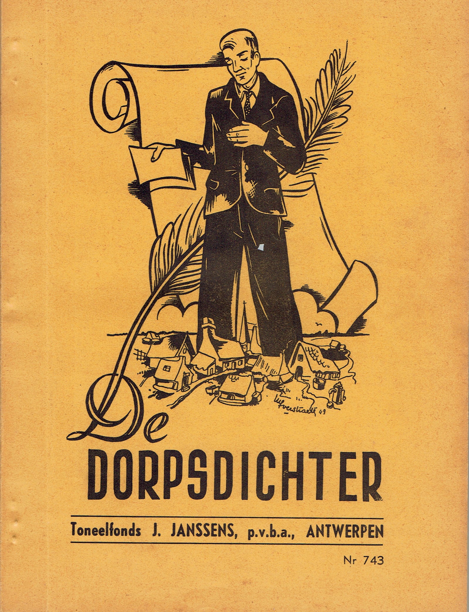 Affiche De dorpsdichter