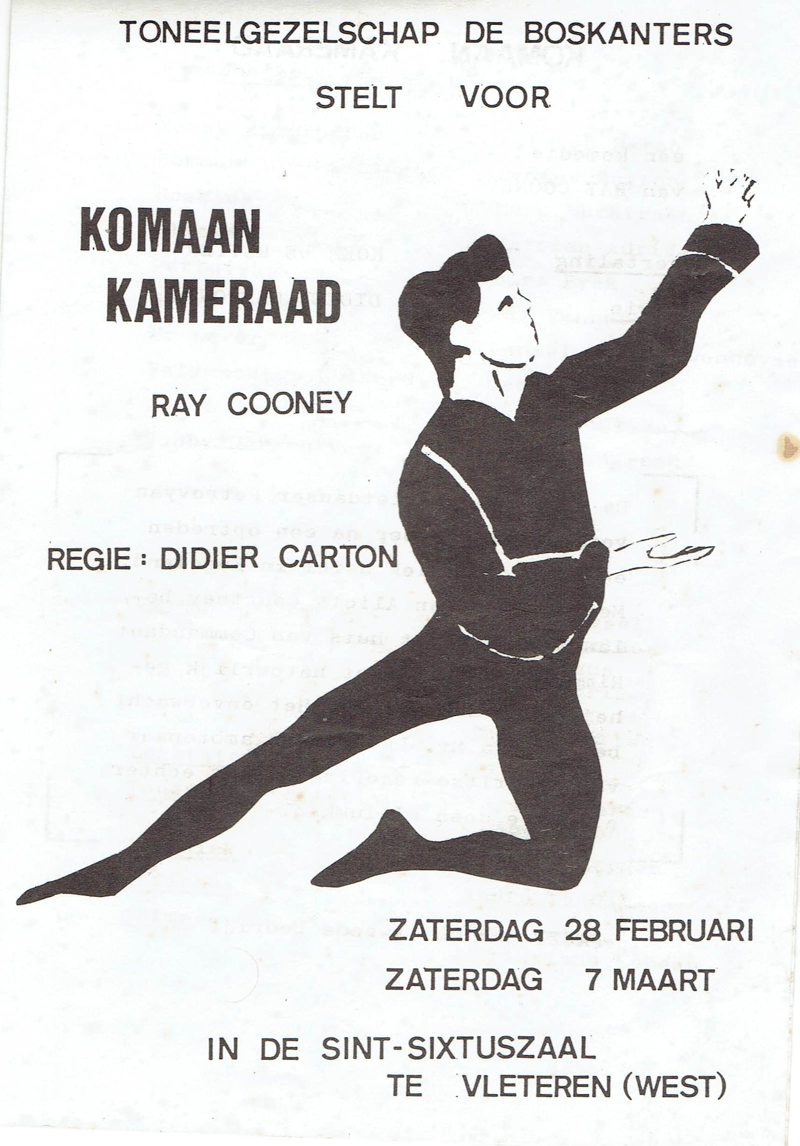 Affiche Komaan kameraad