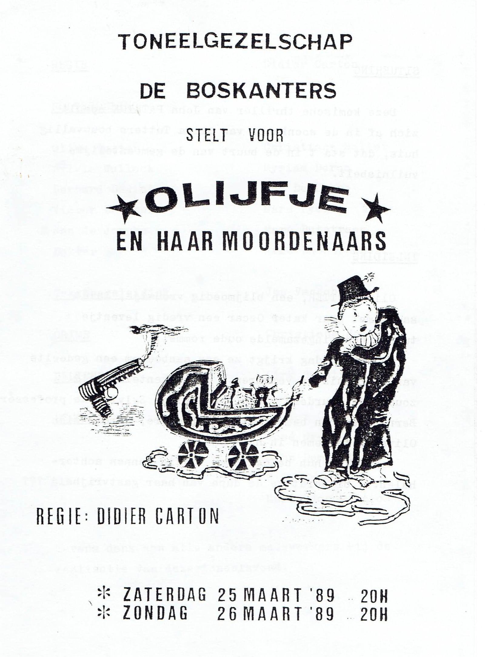 Affiche Olijfje en haar moordenaars