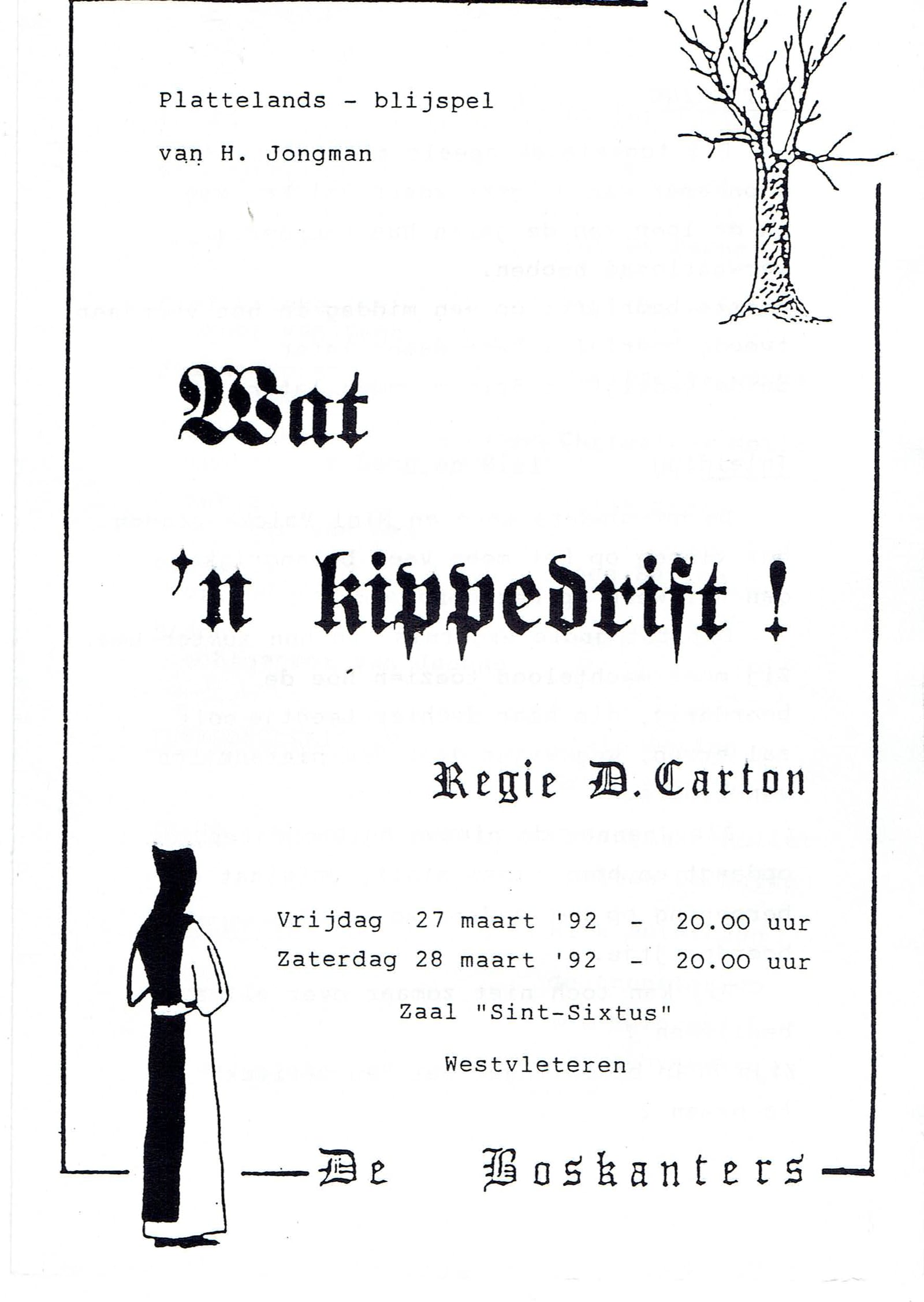 Affiche Wat 'n kippedrift
