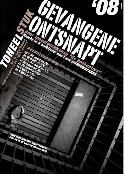 Affiche Gevangene ontsnapt